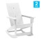 Flash Furniture White Modern Poly Resin Adirondack Rockers, PK 2 JJ-C14709-WH-2-GG - alternate 4
